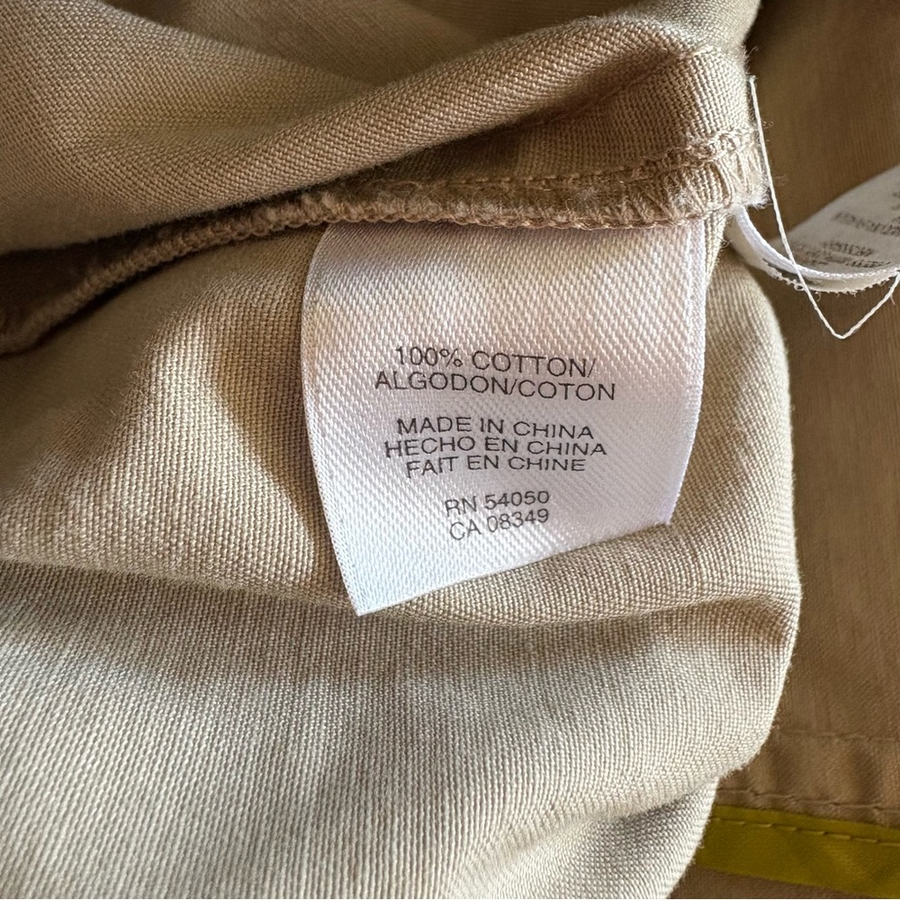 QMack Trench Coat Tan Cotton Women’s size Small - Picture 7 of 7